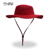 Summer Boonie Bucket Hat Men Fishing Wide Brim Breathable Mesh Polyester