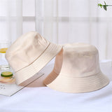 Unisex Cotton Bucket Hats Summer Outdoor Fishing Camping Beach