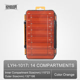 Kingdom Fishing Box 12 14 compartments lure hook boxes double sided