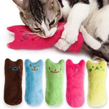 Teeth Grinding Catnip Toys Funny Interactive Plush Cat Toy Pet Kitten Chewing Vocal Toy Claws Thumb Bite Cat