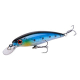 1PCS Laser Minnow Fishing Lure 11CM 13G Pesca Hook Wobbler Swimbait