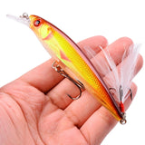 1PCS Laser Minnow Fishing Lure 11CM 13G Pesca Hook Wobbler Swimbait