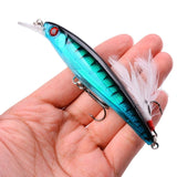 1PCS Laser Minnow Fishing Lure 11CM 13G Pesca Hook Wobbler Swimbait