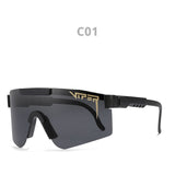Pit Viper Eyewear tr90 Black Frame Mirrored Lens Windproof Sport Sunglasses Unisex