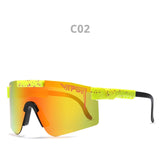 Pit Viper Eyewear tr90 Black Frame Mirrored Lens Windproof Sport Sunglasses Unisex