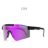 Pit Viper Eyewear tr90 Black Frame Mirrored Lens Windproof Sport Sunglasses Unisex