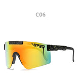 Pit Viper Eyewear tr90 Black Frame Mirrored Lens Windproof Sport Sunglasses Unisex