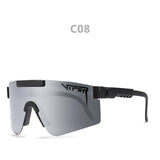 Pit Viper Eyewear tr90 Black Frame Mirrored Lens Windproof Sport Sunglasses Unisex