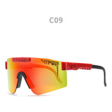 Pit Viper Eyewear tr90 Black Frame Mirrored Lens Windproof Sport Sunglasses Unisex