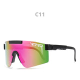 Pit Viper Eyewear tr90 Black Frame Mirrored Lens Windproof Sport Sunglasses Unisex