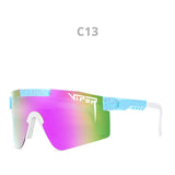 Pit Viper Eyewear tr90 Black Frame Mirrored Lens Windproof Sport Sunglasses Unisex