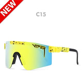 Pit Viper Eyewear tr90 Black Frame Mirrored Lens Windproof Sport Sunglasses Unisex