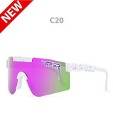 Pit Viper Eyewear tr90 Black Frame Mirrored Lens Windproof Sport Sunglasses Unisex