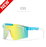 Pit Viper Eyewear tr90 Black Frame Mirrored Lens Windproof Sport Sunglasses Unisex