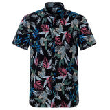 Summer Mens Hawaiin Shirt Printed Short Sleeve Flower Beach Floral Patterns