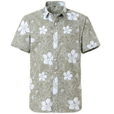 Summer Mens Hawaiin Shirt Printed Short Sleeve Flower Beach Floral Patterns
