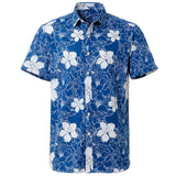Summer Mens Hawaiin Shirt Printed Short Sleeve Flower Beach Floral Patterns