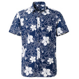 Summer Mens Hawaiin Shirt Printed Short Sleeve Flower Beach Floral Patterns