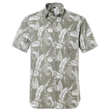 Summer Mens Hawaiin Shirt Printed Short Sleeve Flower Beach Floral Patterns