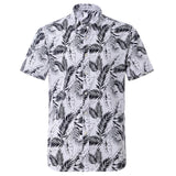 Summer Mens Hawaiin Shirt Printed Short Sleeve Flower Beach Floral Patterns