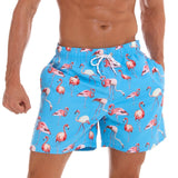 Escatch Quick Dry Summer Mens Swimwear Beach Board Shorts Briefs For Man Swim Trunks Beachwear