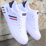 2021 Men Casual White Shoes Summer Flat Breathable Sneakers