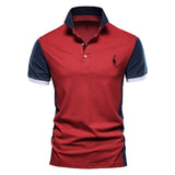 Men Polo Shirt Casual High Quality Short Sleeve Stand Collar