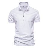 Men Polo Shirt Casual High Quality Short Sleeve Stand Collar