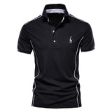 Men Polo Shirt Casual High Quality Short Sleeve Stand Collar