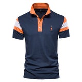 Men Polo Shirt Casual High Quality Short Sleeve Stand Collar