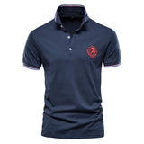 Men Polo Shirt Casual High Quality Short Sleeve Stand Collar