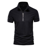 Men Polo Shirt Casual High Quality Short Sleeve Stand Collar