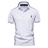 Men Polo Shirt Casual High Quality Short Sleeve Stand Collar