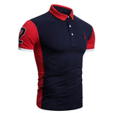 Men Polo Shirt Casual High Quality Short Sleeve Stand Collar