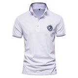 Men Polo Shirt Casual High Quality Short Sleeve Stand Collar