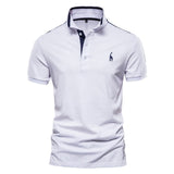 Men Polo Shirt Casual High Quality Short Sleeve Stand Collar