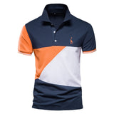Men Polo Shirt Casual High Quality Short Sleeve Stand Collar