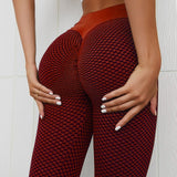 NORMOV Seamless Fitness Women Leggings Fashion Patchwork High Waist Elastic Push Up Polyester Leggings