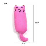 Teeth Grinding Catnip Toys Funny Interactive Plush Cat Toy Pet Kitten Chewing Vocal Toy Claws Thumb Bite Cat
