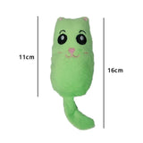 Teeth Grinding Catnip Toys Funny Interactive Plush Cat Toy Pet Kitten Chewing Vocal Toy Claws Thumb Bite Cat