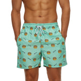 Escatch Quick Dry Summer Mens Swimwear Beach Board Shorts Briefs For Man Swim Trunks Beachwear