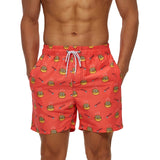 Escatch Quick Dry Summer Mens Swimwear Beach Board Shorts Briefs For Man Swim Trunks Beachwear