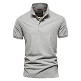 NEGIZBER Men Polo Solid Color Classic Short Sleeve Casual