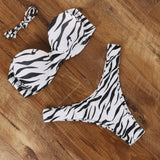 Animal Print Leopard Bikini Push Up Swimsuit Sexy Bikini Set 2021 Beachwear