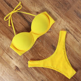 Animal Print Leopard Bikini Push Up Swimsuit Sexy Bikini Set 2021 Beachwear