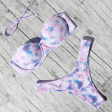 Animal Print Leopard Bikini Push Up Swimsuit Sexy Bikini Set 2021 Beachwear