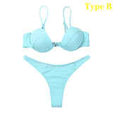 Tropfen Sexy Push Up Bikini Set Swimsuit Beachwear