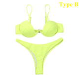 Tropfen Sexy Push Up Bikini Set Swimsuit Beachwear